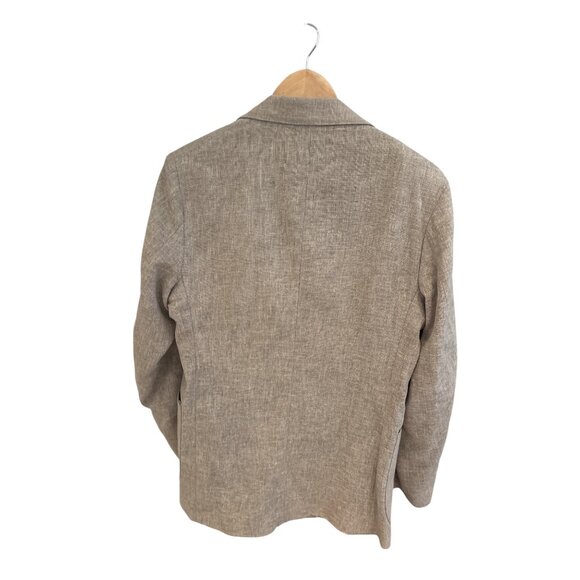 Vintage David Hunter Men’s Tan Linen Blend Blazer Sport Coat – Size 40 Long – Tw - Picture 2 of 7